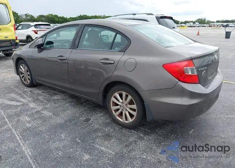 2012 Honda Civic Ex-L from USA, damaged, VIN 19XFB2F91CE026981